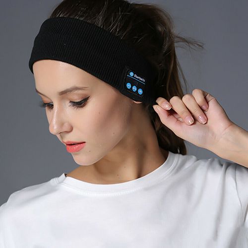 Black Sleeping Sports Headphone Headsets Headband For Phone Samsung iPhone iPad 