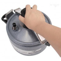 HTH 9L Granite Pressure Cooker Saucepan -Grey