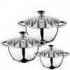 Kaisa Villa 6 Pieces Of Stainless Steel Saucepans Cookware Induction Pots, Silver