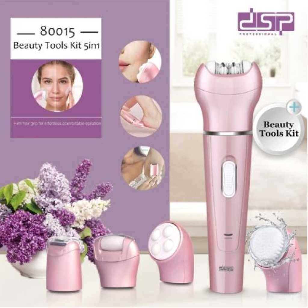 Dsp 4 In1 Rechargeable Facial Spa Brush Kit Cleansing Body Hair Trimmer, Color May Vary