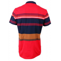 Men’s Striped Polo-Shirt – Blue, Red Men's Casual Button-Down Shirts TilyExpress 2