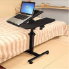 Adjustable Mobile Standing Computer Laptop Table Stand Desk, Black