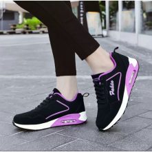 Women Fashion Sneakers Black/Purple/White