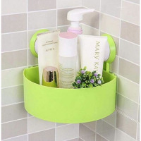 1Pc Corner Triangle Shelf Bathroom Kitchen Storage Rack, Color May Vary