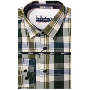 Men’s Checkered Shirt – Multi-color Men's Casual Button-Down Shirts