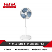 Tefal Stand Fan Essential Plus VF4410G2, 3 Speeds, Silent, Powerful Cooling, Adjustable Height - White