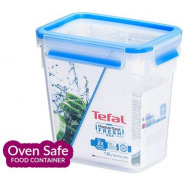 Tefal 1.6 L Square Master Seal Plastic Food Container K3021912 – White, Blue Food Savers & Storage Containers