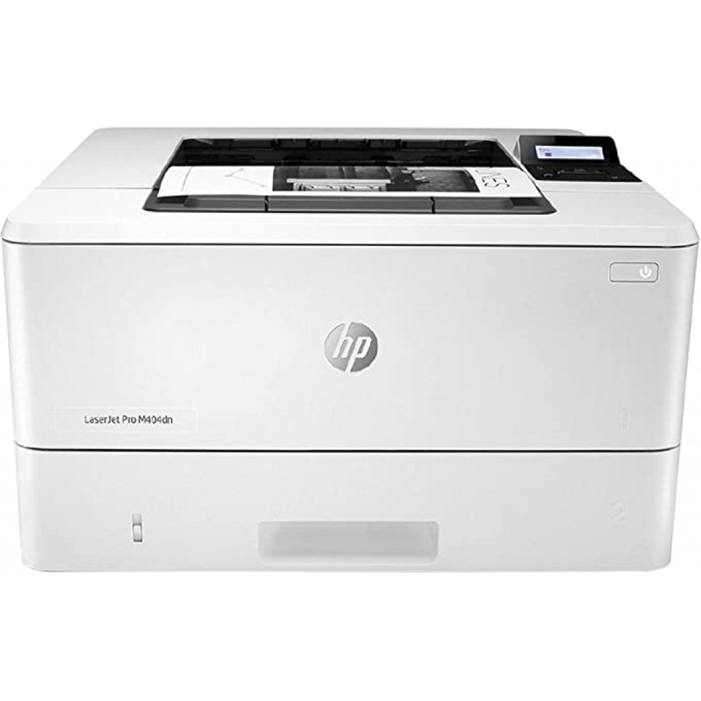 HP - Laserjet Pro M404dn Printer - Monochrome Laser Printer with Integrated Ethernet and Duplex Printing, Black, One Size