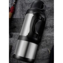 4L Stainless Steel Thermos Bottle Travel Water Kettle Vacuum Flask, Silver