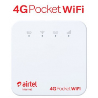 Airtel 4G Pocket Wifi MiFi With 15GB Data And a Free Airtel Simcard - White
