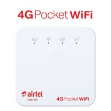 Airtel 4G Pocket Wifi MiFi With 15GB Data And a Free Airtel Simcard - White