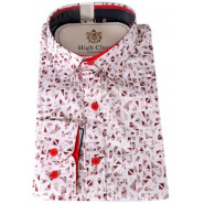 Mens Office And Casual Designer Long Sleeve Shirt – White Men's Casual Button-Down Shirts