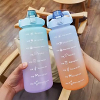 1.5L Time Marked Fitness Jug Outdoor Frosted Water Bottle, Multi-Colour Water Bottles TilyExpress 5