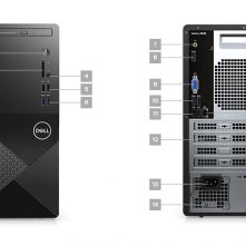 Dell Vostro 3888 i5 Desktop (i5 10400, 4GB, 1TB) with 20-inch Monitor Desktop Computer - Black