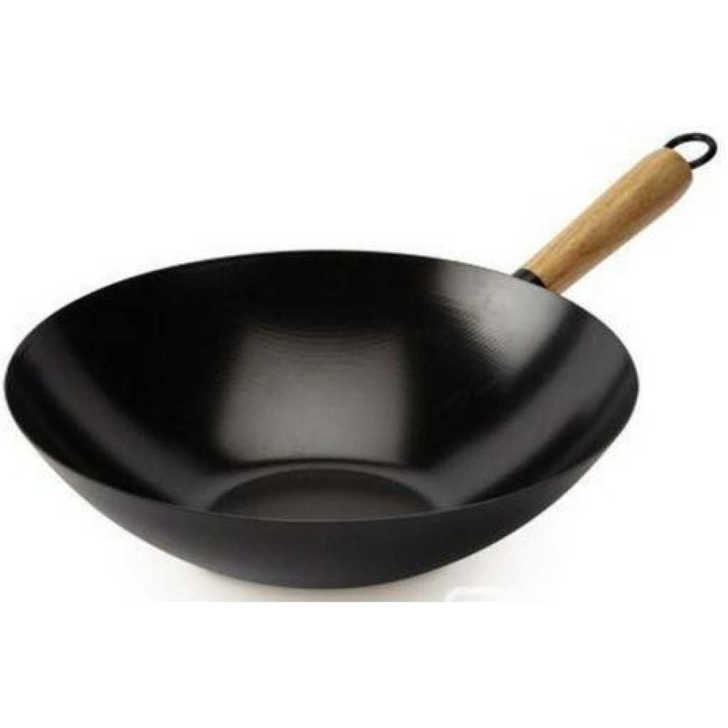 Non-stick Wok Stir Frying Pan Saucepan - Black