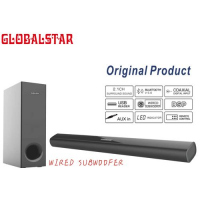 Globalstar Wired Subwoofer SoundBar GS-S580B - Black