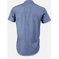 White Label Short Sleeve Shirt – Blue Men's Casual Button-Down Shirts TilyExpress 3
