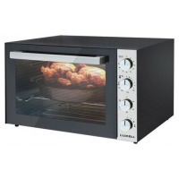 Luxell 70 Litres Electric Oven Cooker Grill, Double Glass - Black