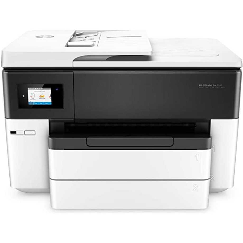 HP OfficeJet Pro 7740 Wide All-in-One Printer. Allows printing wirelessly or from a mobile phone (G5J38A)