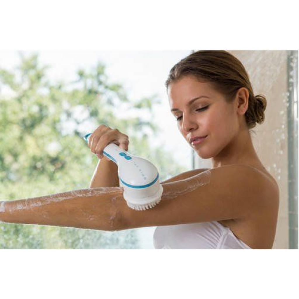 Handheld Messager Spinning Spa Body Brush, White Bath & Body Brushes TilyExpress 4
