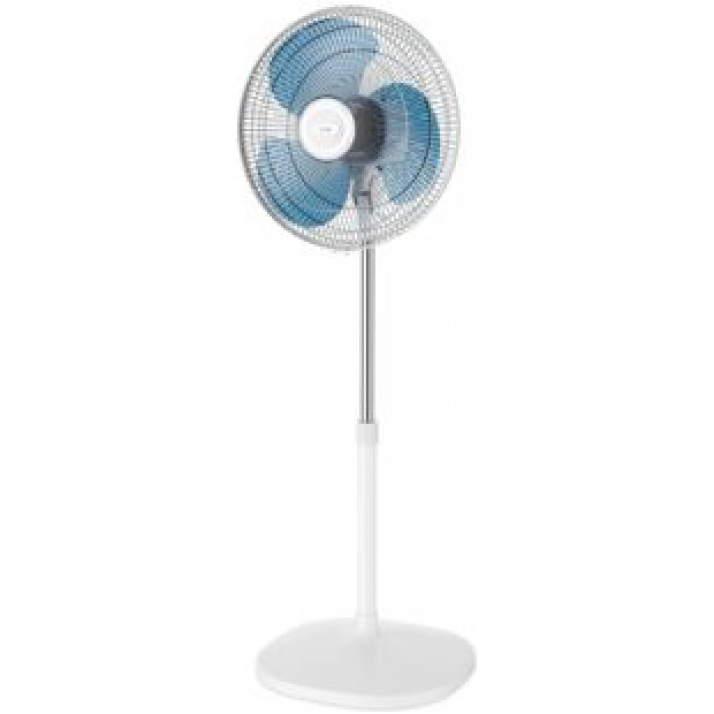 Tefal Stand Fan Essential Plus VF4410G2, 3 Speeds, Silent, Powerful Cooling, Adjustable Height - White