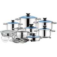 Zepter 25 Pieces Of Heavy Stainless Steel Saucepans Cookware, Silver