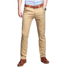 Men’s 2 Pack of Khaki Stretcher Pants – Brown Men's Pants