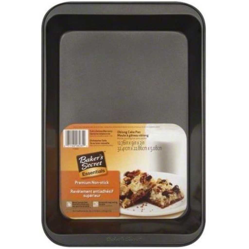 Non-Stick Bakeware Medium Cookie Pan Sheet, Black.