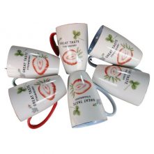 6 Pieces Of Coffee Tea Cups Mugs- MultiColours Teacups TilyExpress