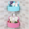 1Pc Corner Triangle Shelf Bathroom Kitchen Storage Rack, Color May Vary