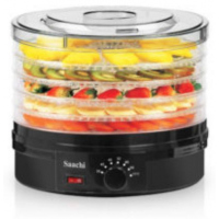 Saachi 5 Tray Fruit, Food Dehydrator - White