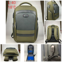 Anti Theft Travel Laptop Bookbag Backpack Bag18 Inch Laptop, Green.