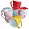 6 Pieces Of Coffee Tea Cups Mugs- MultiColours