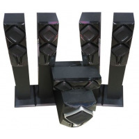 Golden Tech GT-703 5.1 Channel Multimedia Speaker System/Sub-woofer - Black