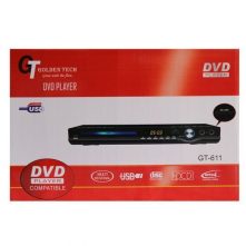 Golden Tech DVD Player With HDMI Port GT-611,100-240V- 50/60Hz 25W With 1.5M HDMI Cable - Black