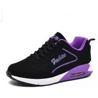 Women Fashion Sneakers Black/Purple/White