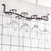 8 Wine glasses Rack Storage Organizer Holder, Black