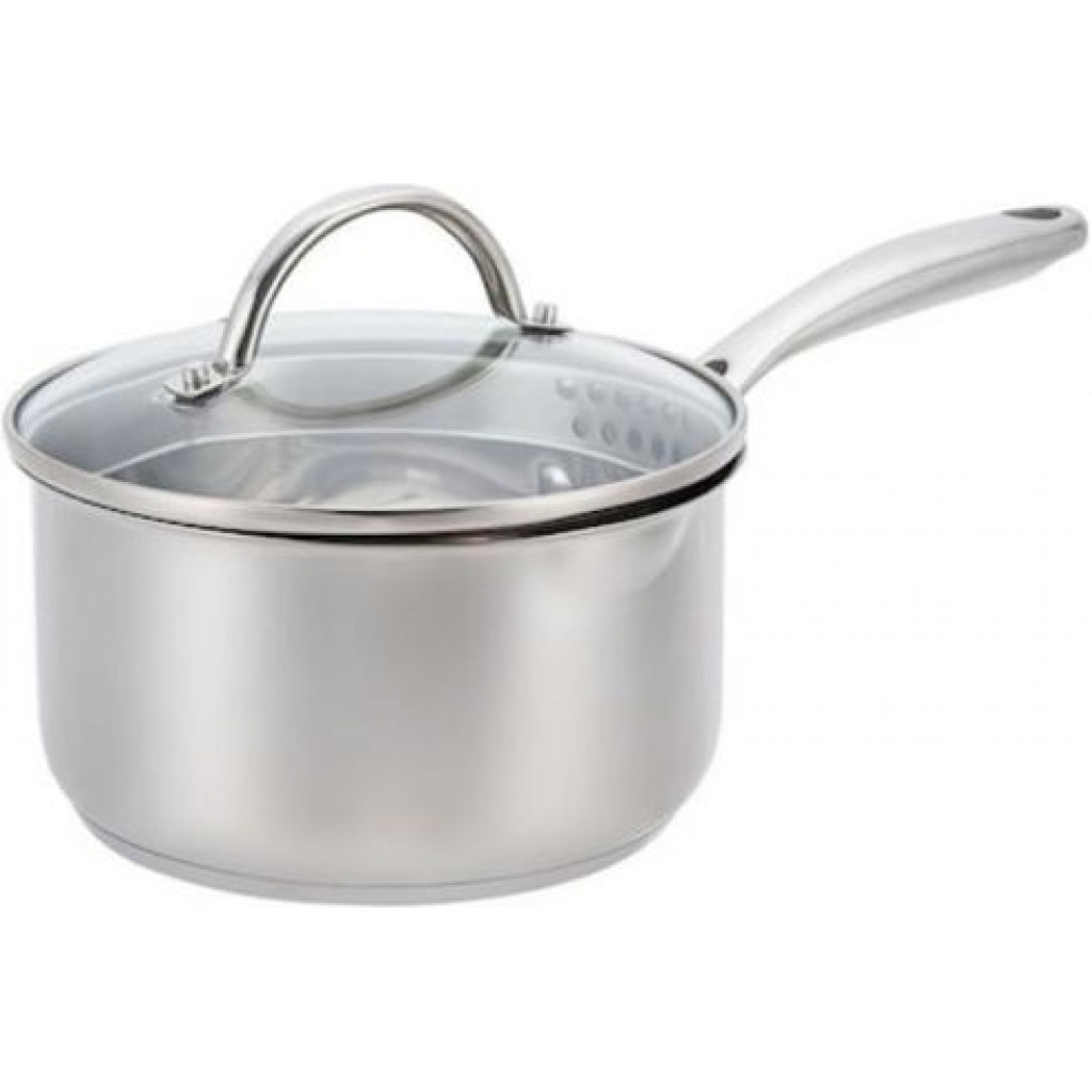 1.9L Stainless Steel Saucepans Cookware Pot- Silver Cooking Pans TilyExpress