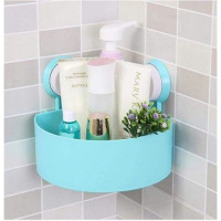 1Pc Corner Triangle Shelf Bathroom Kitchen Storage Rack, Color May Vary