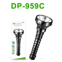 DP LED Rechargeable Torch Flashlight - Black