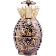 Multi-design Egg Shape Toothpick Holder Eltahan Automatic Press, Brown Kitchen Utensils & Gadgets TilyExpress 2