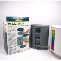 7 Day Tablet Pill Pro Medicine Organizer Storage Box Dispenser, Grey