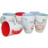 6 Pieces Of Coffee Tea Cups Mugs- MultiColours Teacups TilyExpress