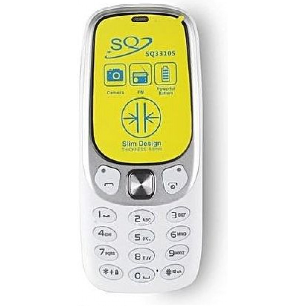 SQ 3310s 4MB Dual Sim Slim Body – Wireless FM – White Cell Phones TilyExpress 3