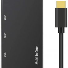 9180 USB C 7-in-1 Hub Multiport Type C Adapter