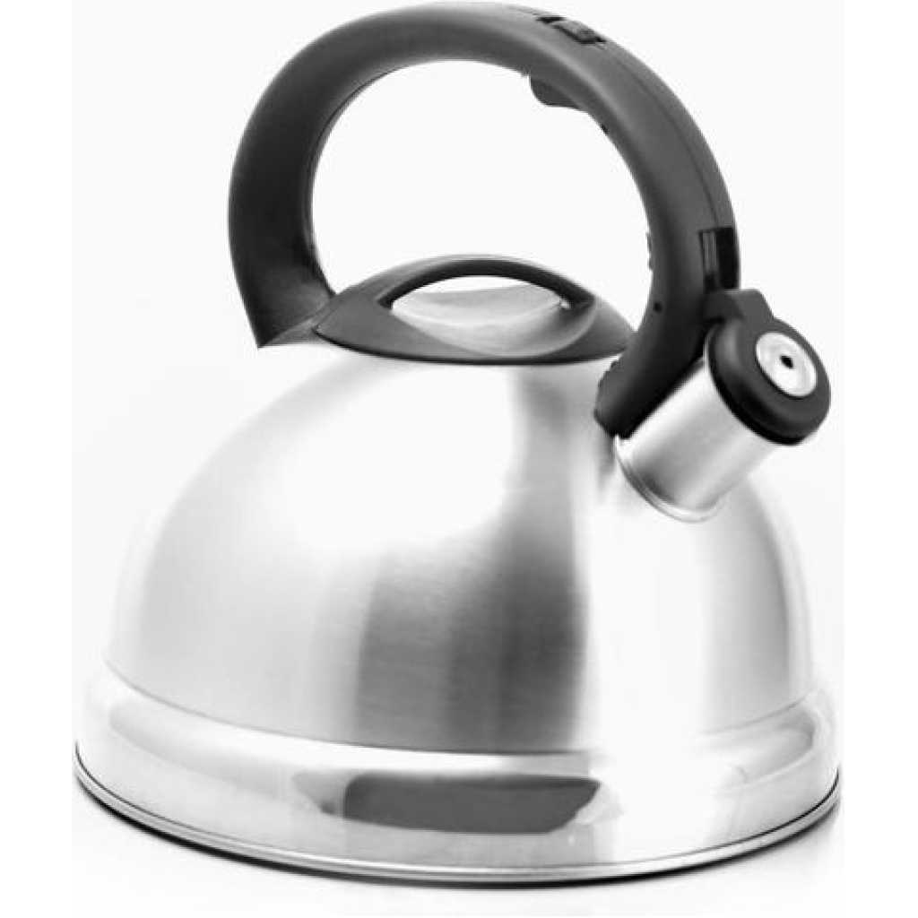 3 Litre Whistling Tea Boiling Kettle - Silver