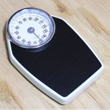 Kinlee Personal Body Weight Bathroom & Mechanical Weighing Scale, Black