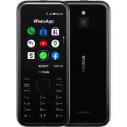 Nokia 8000 4G 2.8 Inch Feature Phone with WhatsApp and Google Assistant (Single SIM) - Black