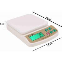 Multipurpose Digital Kitchen Weighing Scale With Max Capacity Of 10Kg- White Measuring Tools & Scales TilyExpress 4