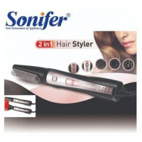 Sonifer Hair Dryer Styler And Rotary Volumizer, Black